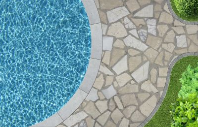 Flagstone Pool Surround